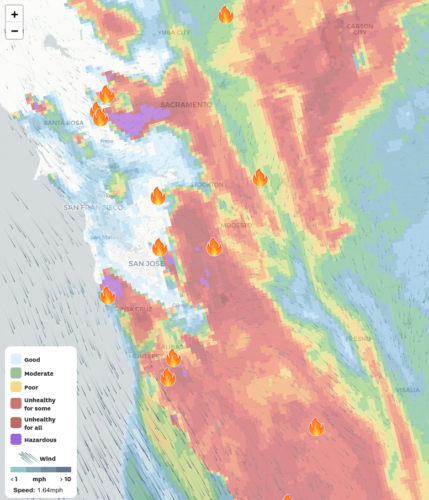 Bay Area Fire Map